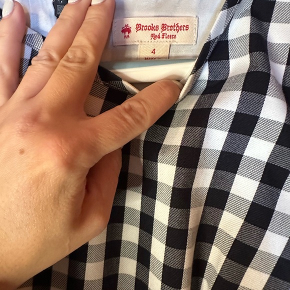Brooks brothers red fleece gingham dress - Picture 4 of 4